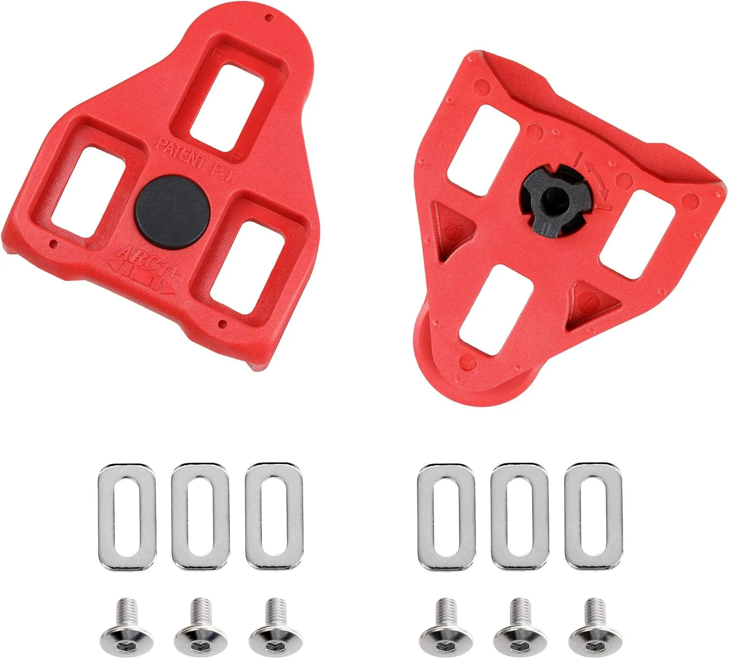CyclingDeal Bike Cleats Compatible with Peloton & Look Delta - Indoor Cycling & Road Bike Bicycle Cleats Set - Compatible with Indoor Exercise Bikes Pedals & Shoes