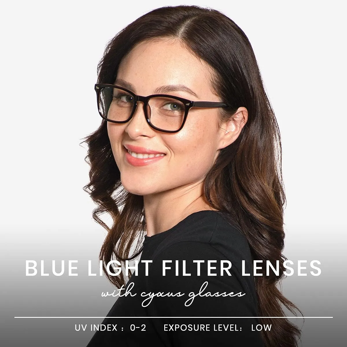 Cyxus Blue Light Glasses for Men Women Reduce Eye Strain UV Blocking for Computer Screen 8082