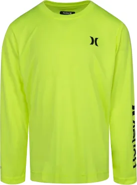Hurley Boys' Long Sleeve UPF 50  Rash Guard Swim Shirt