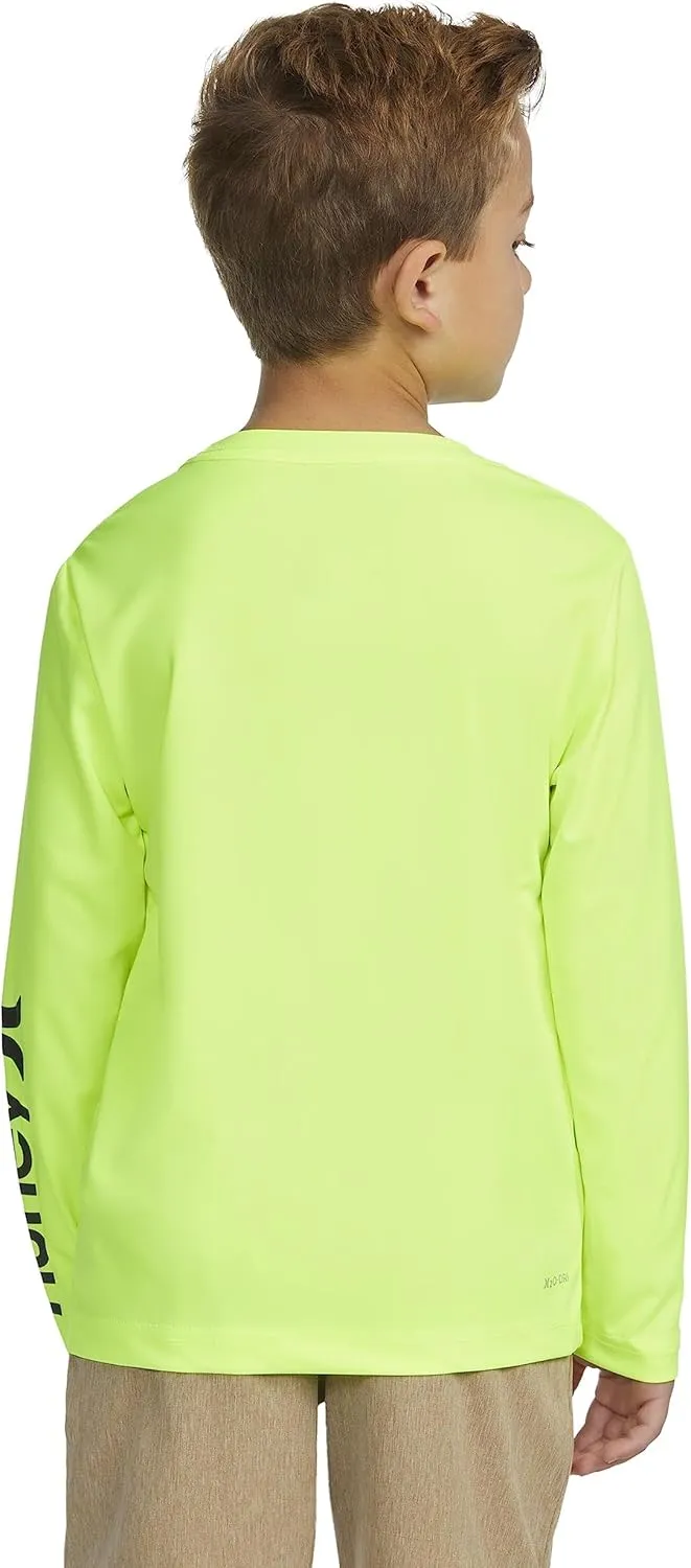 Hurley Boys' Long Sleeve UPF 50  Rash Guard Swim Shirt