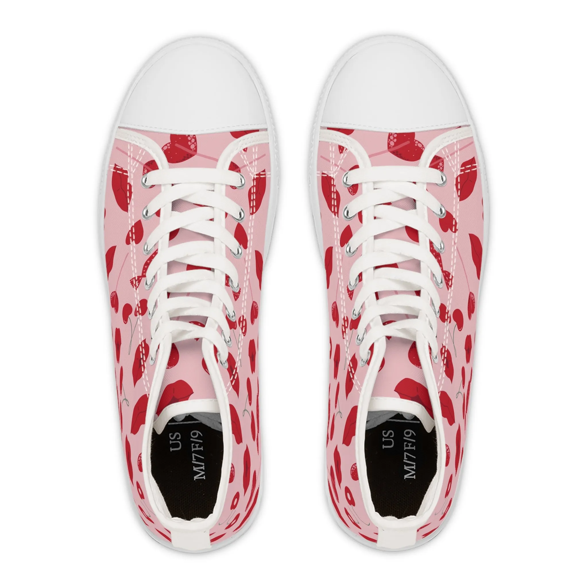 Lips Women's High Top Sneakers