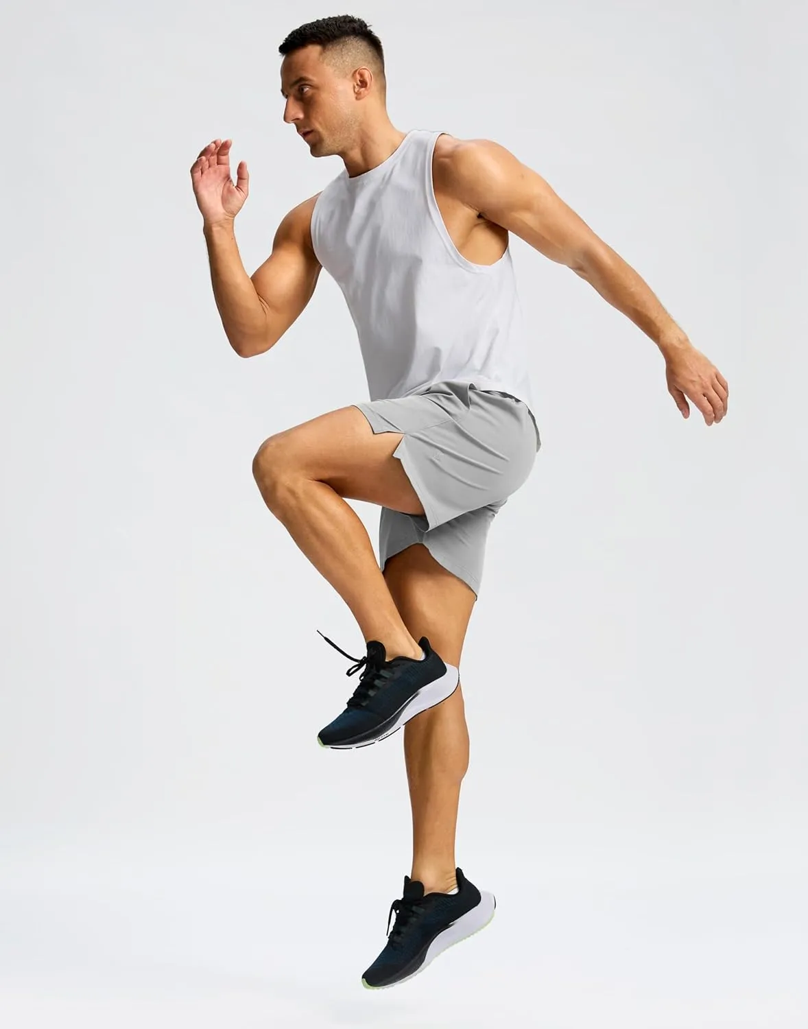 Men's Running Shorts with Zipper Pockets 7"/ 5"/ 9" Lightweight Quick Dry Basketball Gym Workout Athletic Shorts for Men