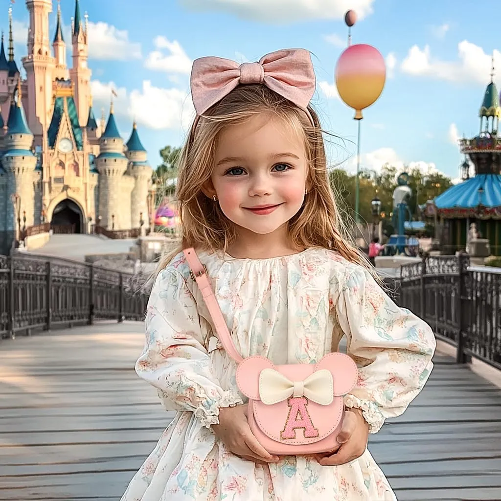 Mibasies Toddler Purse: Girl Gifts for Girls 3-8 - Mini Mouse Ears Bow Purse (Pink)