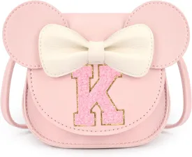 Mibasies Toddler Purse: Girl Gifts for Girls 3-8 - Mini Mouse Ears Bow Purse (Pink)