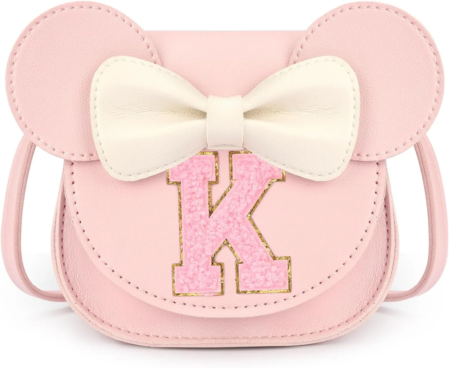 Mibasies Toddler Purse: Girl Gifts for Girls 3-8 - Mini Mouse Ears Bow Purse (Pink)