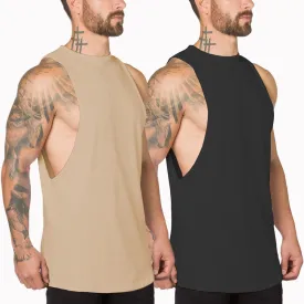 Muscle Killer Men's Muscle Cut Off Gym Workout Stringer Tank Tops Bodybuilding Fitness T-Shirts 1/2/3 Pack
