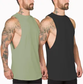 Muscle Killer Men's Muscle Cut Off Gym Workout Stringer Tank Tops Bodybuilding Fitness T-Shirts 1/2/3 Pack