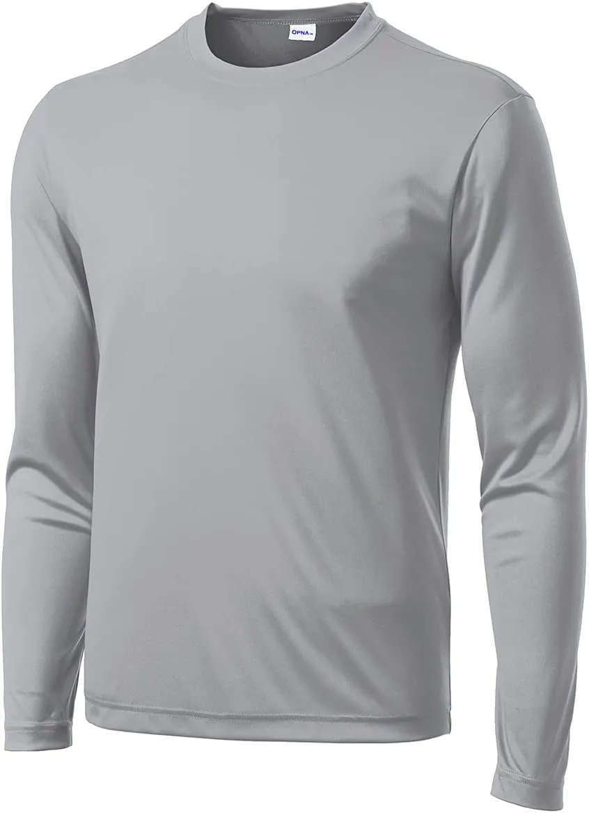 Opna Men's Long Sleeve Moisture Wicking Athletic Shirts